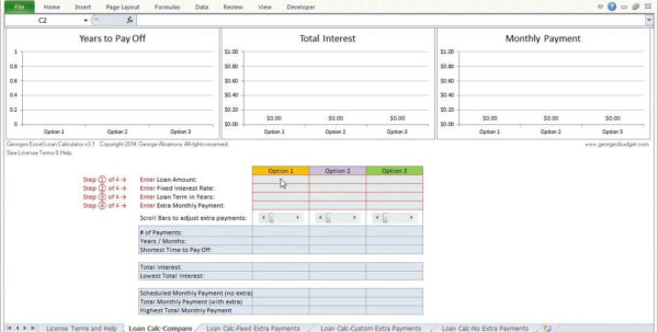 Mortgage Comparison Spreadsheet Excel Google Spreadshee Mortgage ...