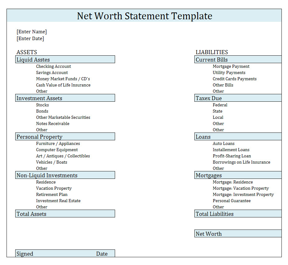 Net Worth Spreadsheet Canada Printable Spreadshee net worth spreadsheet