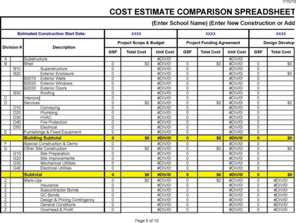 Plumbing Estimating Excel Spreadsheet Spreadsheet Downloa Plumbing