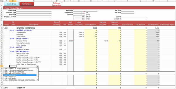 Plumbing Estimating Spreadsheet Spreadsheet Downloa Plumbing Estimating Spreadsheet Template 