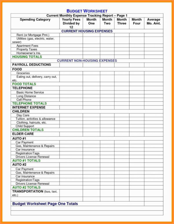 Rental Property Spreadsheet For Taxes Throughout Tax Template For