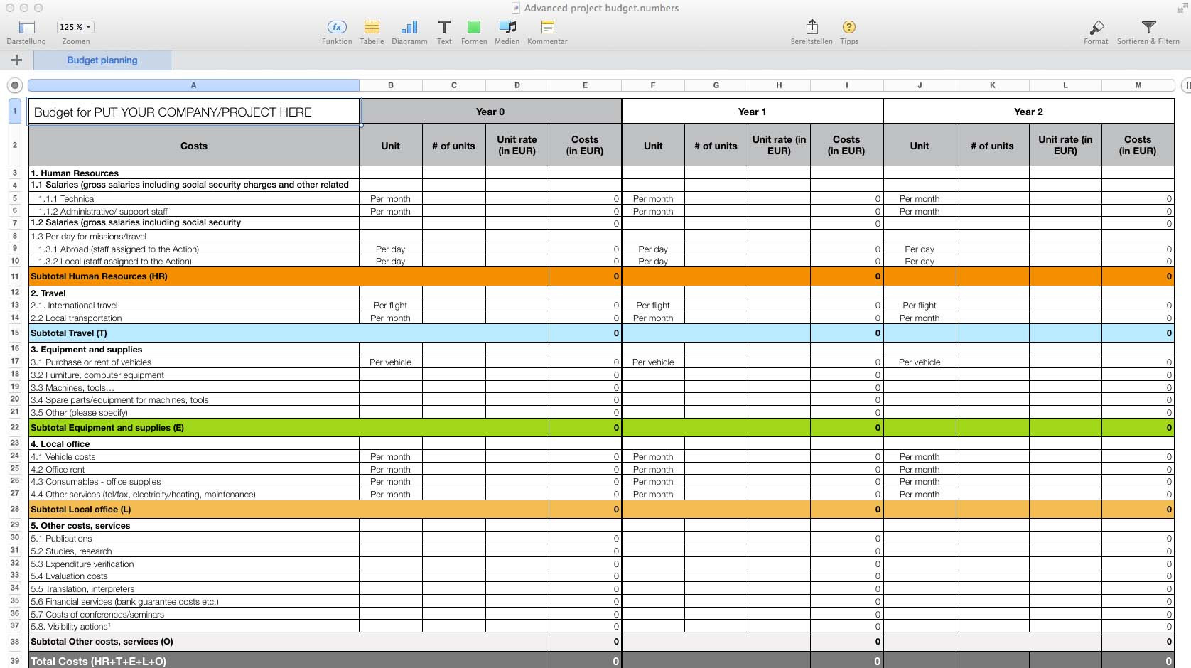 Resource Tracker Excel Template