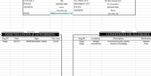 Sheep Record Keeping Spreadsheet Google Spreadshee Sheep Record Keeping 