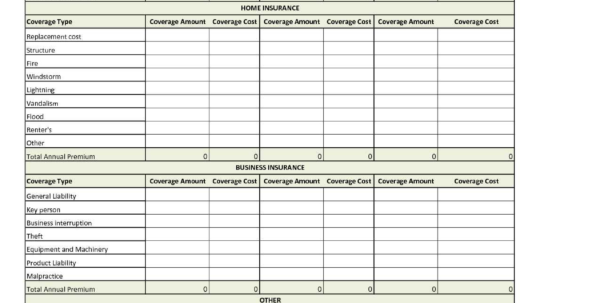 Spreadsheet To Compare Insurance Quotes Spreadsheet Downloa spreadsheet