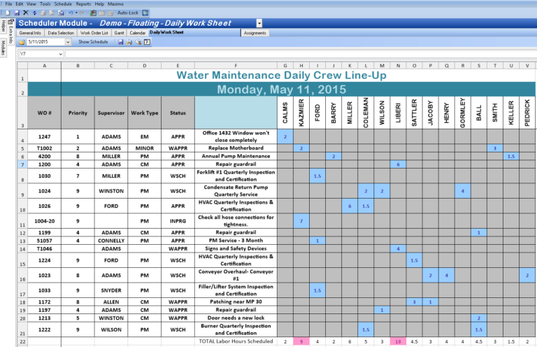 Spreadsheet Work Schedule Template Within Scheduling Worksheet Excel