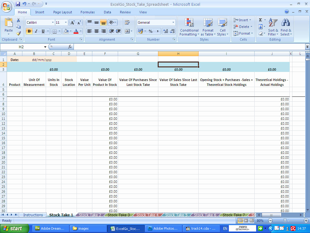 Stocktake Spreadsheet Inside Excel Data Entry Form Template Stocktake 