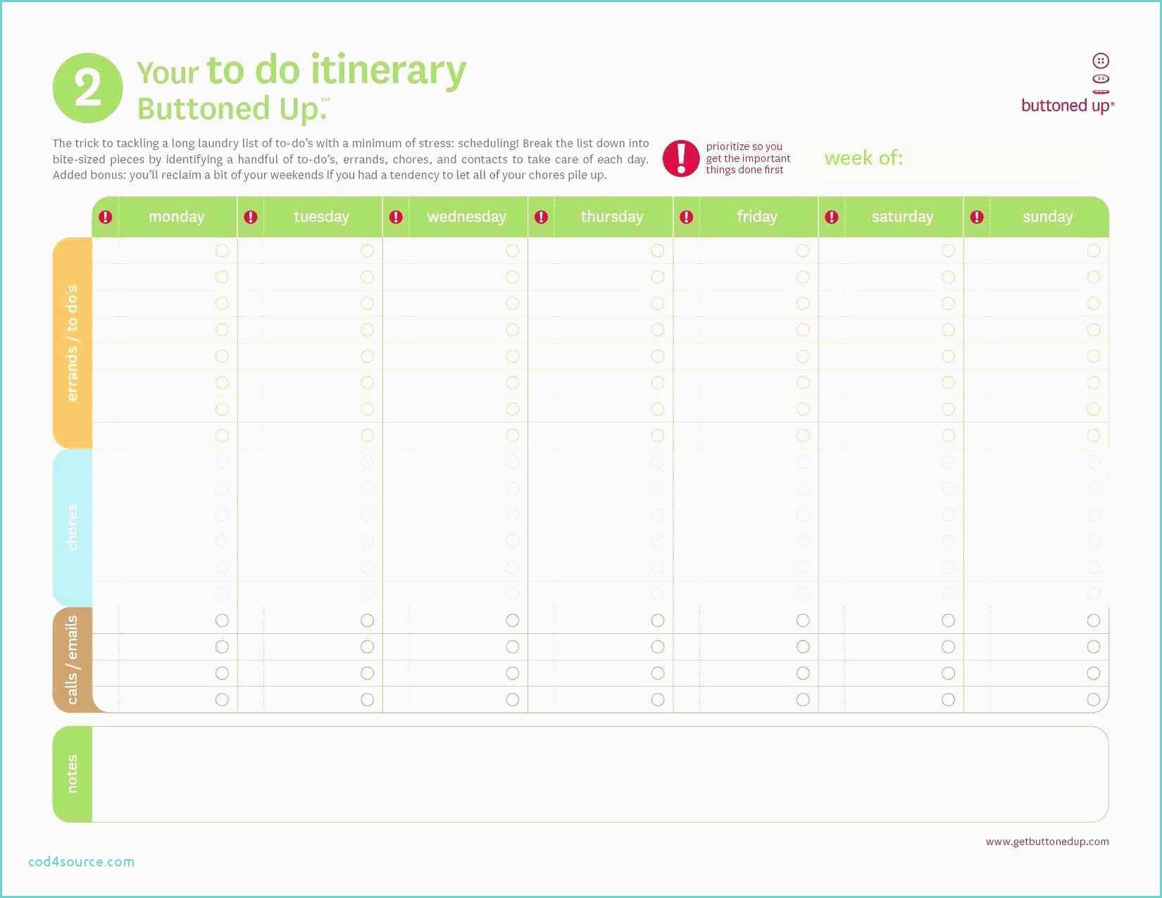 Travel Plan Template Excel