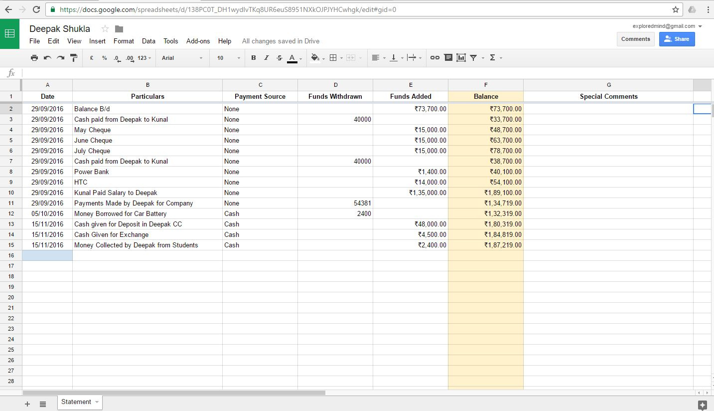 Types Of Spreadsheet In Ms Excel