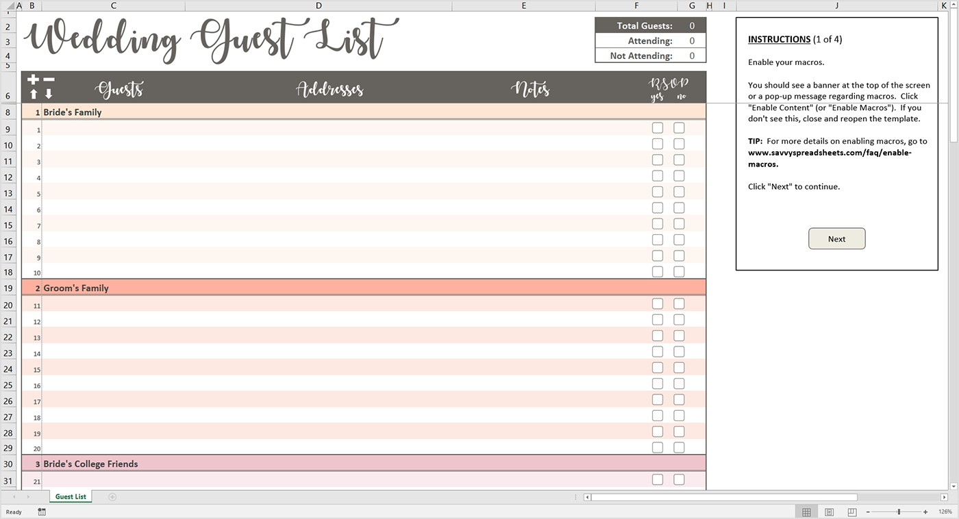 Wedding Guest Spreadsheet Google Spreadshee wedding guest planning