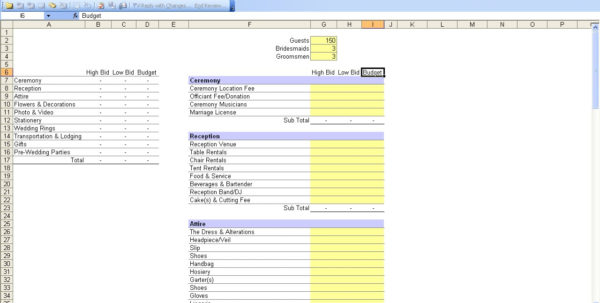 Wedding Vendor Comparison Spreadsheet Google Spreadshee wedding vendor ...