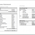 Blank Income Statement Template Excel