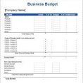 Sample Spreadsheet For Small Business