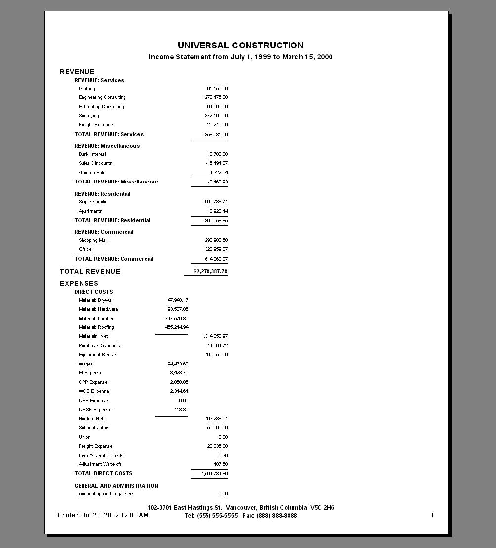 Income Statement Template Excel Db excel