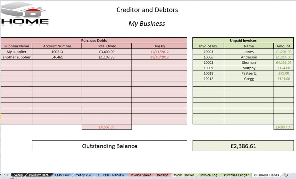 Free Simple Bookkeeping Spreadsheet — Db 7981