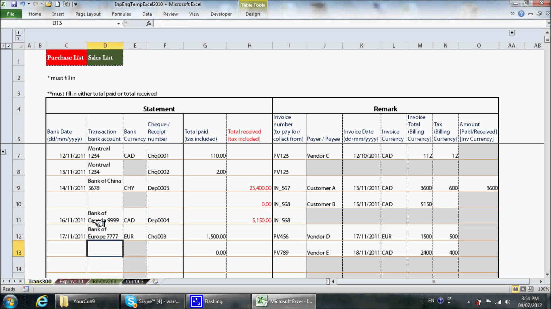 Bookkeeping Templates For Small Business —