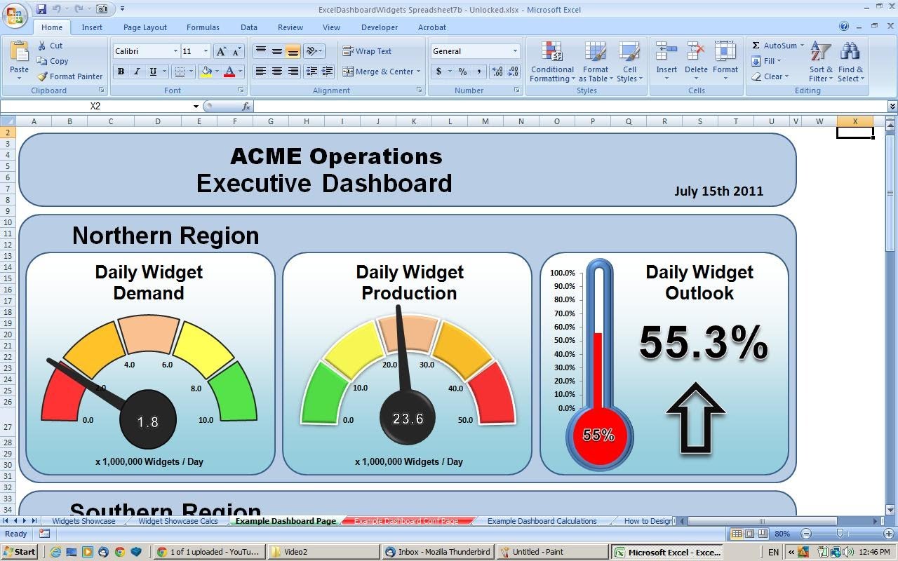 Dynamic Dashboard Template In Excel —