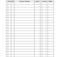 Excel Checkbook Register Budget Worksheet