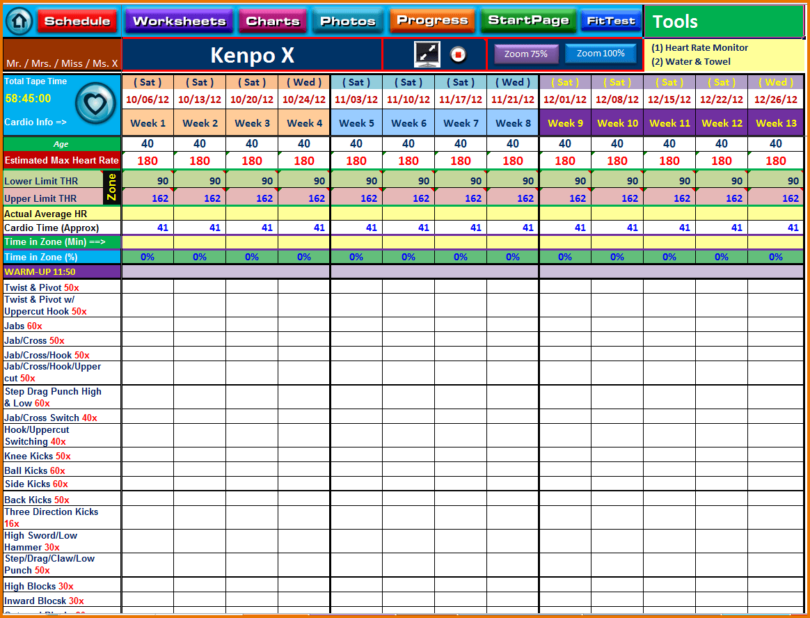 Employee Training Tracker Excel Excel Templates