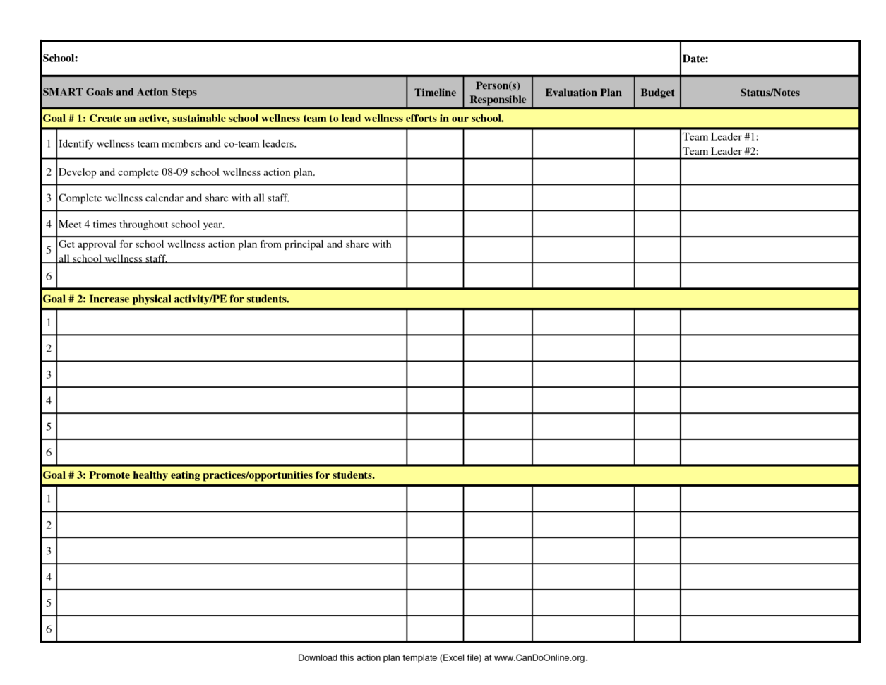 Free Excel Data Templates