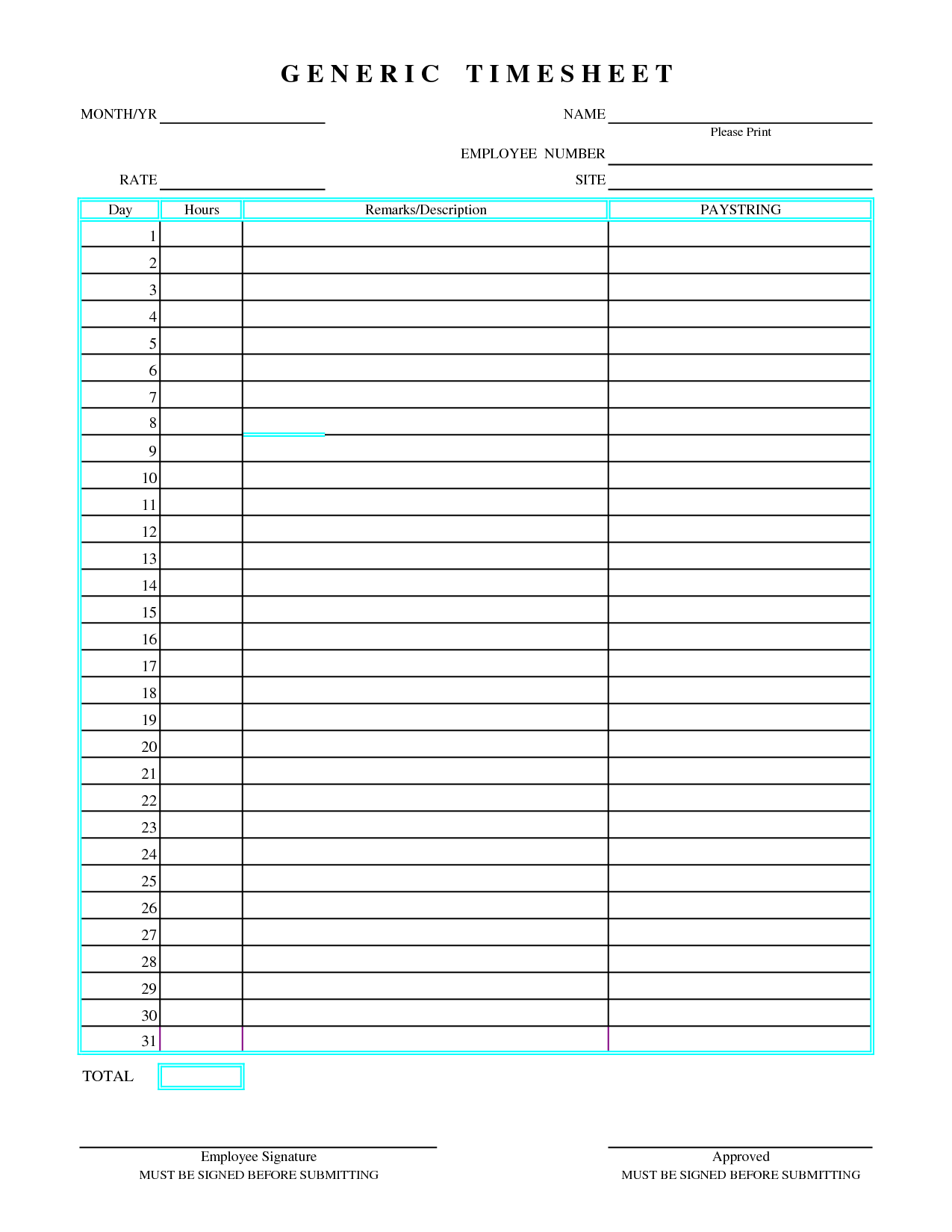 free excel timesheet template multiple employees — db-excel.com