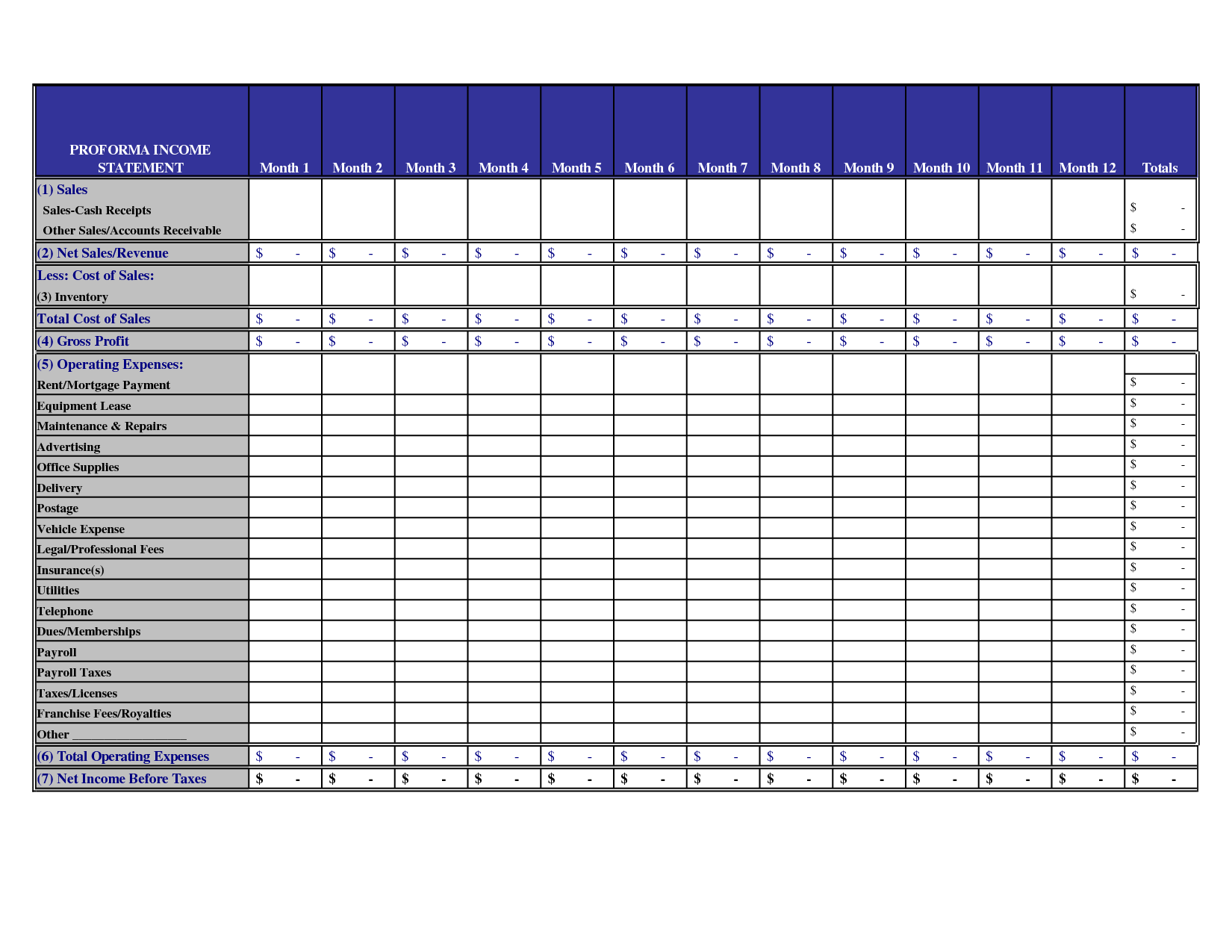 Free Expense Report Form Excel