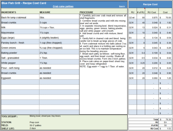 How To Make A Costing Sheet In Excel