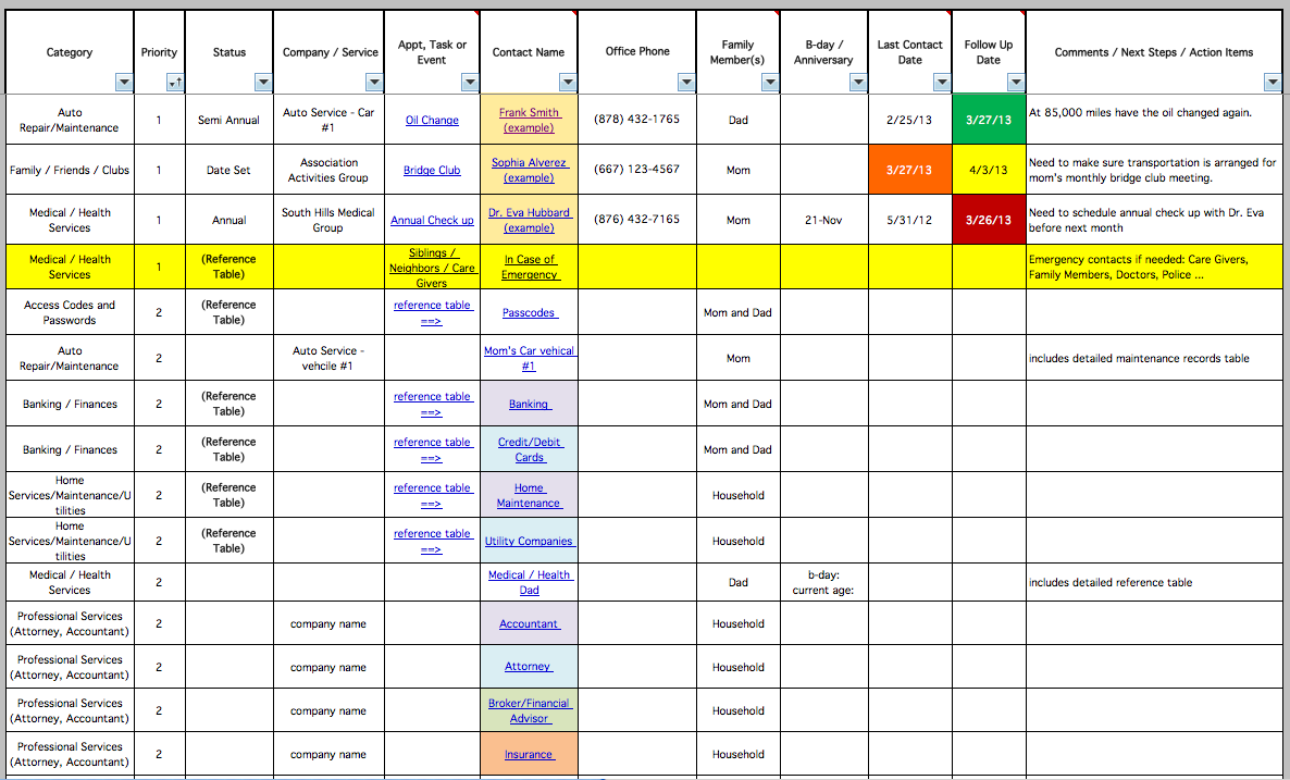 simple project planner