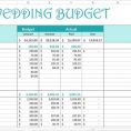 A Sample Budget Spreadsheet