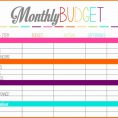 Budget Sheet Template Free