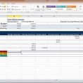Budget Spreadsheet Template Excel