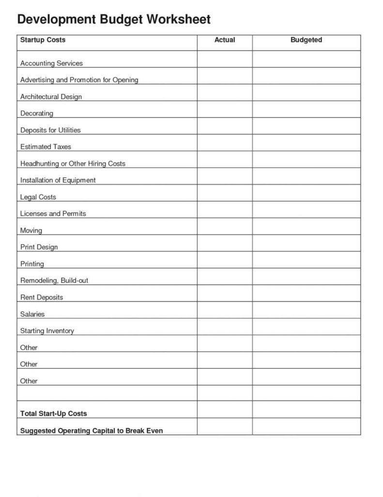 Business Expense Spreadsheet For Taxes