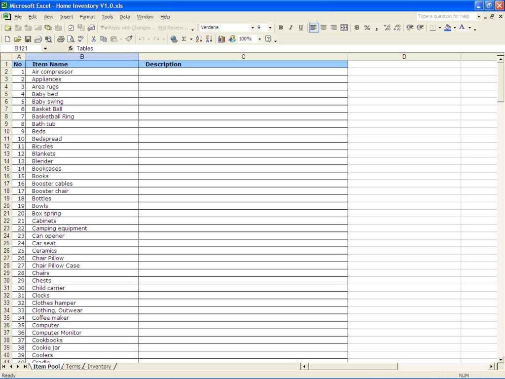 Example Of Excel Spreadsheet