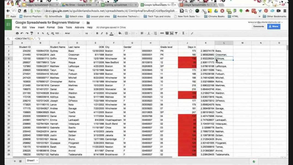 Excel Spreadsheet Dashboard