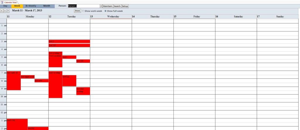 Excel Spreadsheet For Employee Schedule