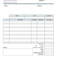 Excel Spreadsheet Invoice