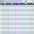 Excel Spreadsheet Template For Scheduling
