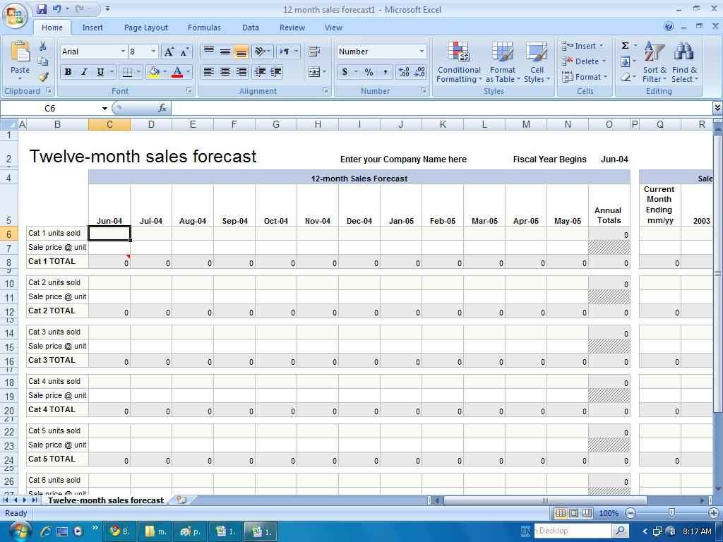 Revenue Forecast Template Excel Free Excel Templates