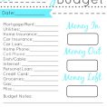 Free Personal Monthly Budget Spreadsheet Template