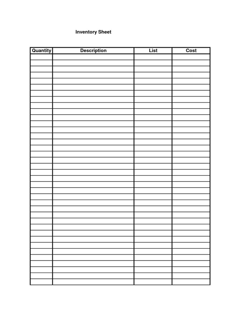 Free Printable Blank Spreadsheet Templates Db Excel Com