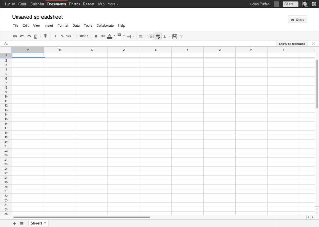 open excel with google spreadsheet