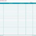 Inventory Control Spreadsheet Template Free