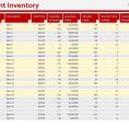 Inventory Sheet Template Excel