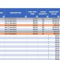 Inventory Spreadsheet Templates Excel