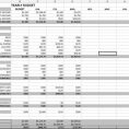 Monthly Budget Spreadsheet Template Excel