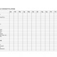 Monthly Budget Spreadsheet Templates