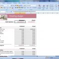 Monthly Budget Templates Excel