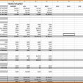 Monthly Expenses Spreadsheet Template