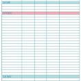 Monthly Expenses Spreadsheet Template Excel