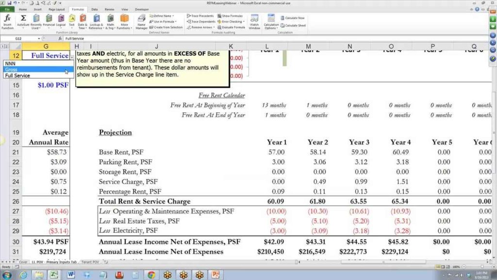 Real Estate Investment Analysis Excel Spreadsheet — db