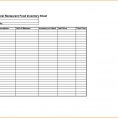 Restaurant Inventory Spreadsheet Excel